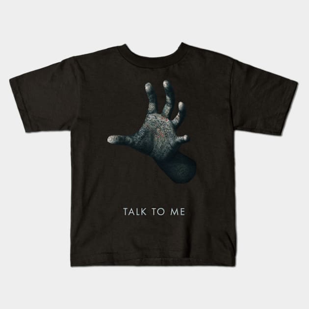 TALK TO ME Kids T-Shirt by Sudburied